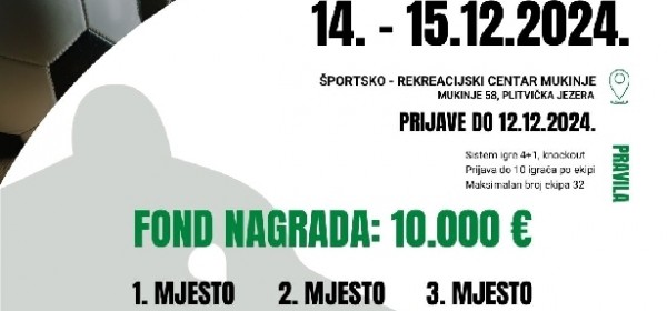 Otvorene prijave za 2. malonogometni turnir Plitvička jezera 2024.