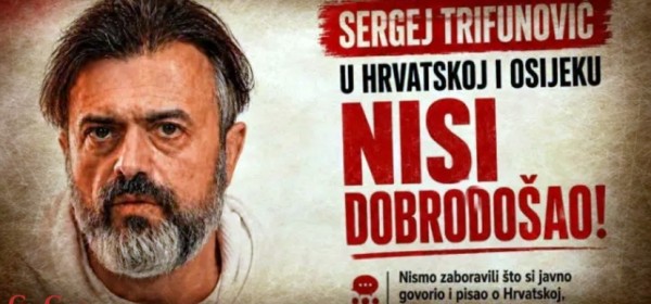 Trifunovićev nastup u Osijeku označen OTKAZANIM 