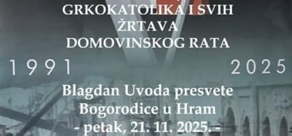 Arhijerejska božanska liturgija za sve poginule hrvatske branitelje i civile Domovinskog rata