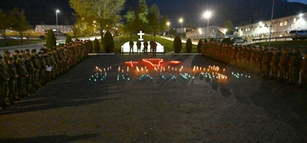 Pripadnici Hrvatske vojske u mirovnim misijama i operacijama odali počast Vukovaru i Škabrnji