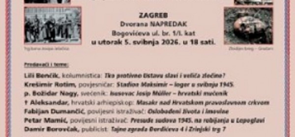 2. Okrugli stol o partizanskim zločinima u Zagrebu