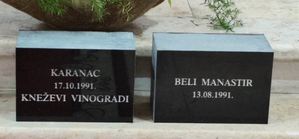 Spomen-kamen iz Belog Manastira postaje dio Zida sjećanja u Udbini