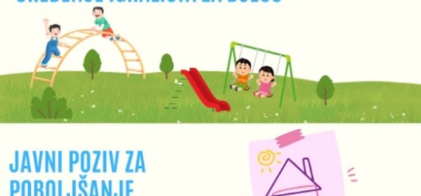 Objavljena dva javna poziva za dječje vrtiće i igrališta