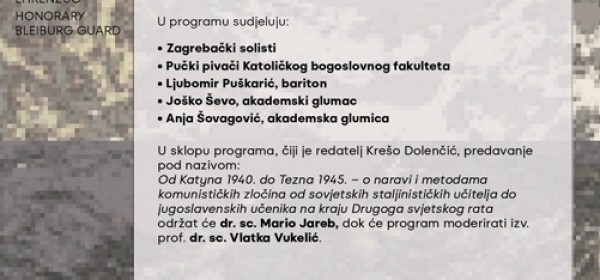 Komemorativna akademija povodom 81. godišnjice Bleiburške tragedije i Križnog puta hrvatskog naroda