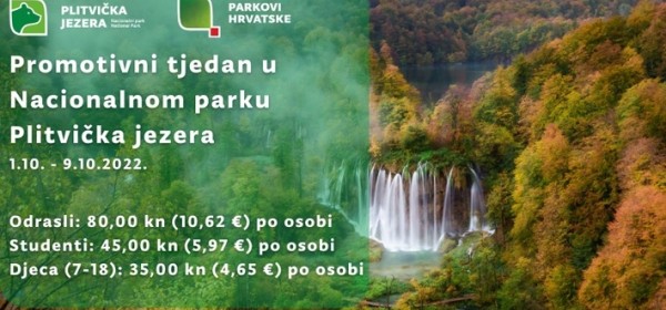 Promotivni tjedan NP Plitvička jezera