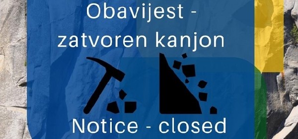 Danas zatvoren kanjon Donjih jezera