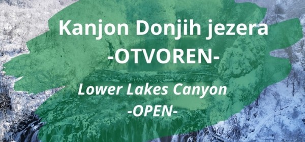 Kanjon Donjih jezera otvoren za posjetitelje   