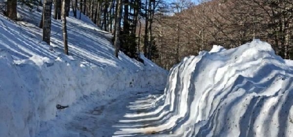 U NP Sjeverni Velebit putovi su zbog snijega teško prohodni