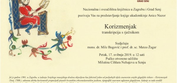17. svibnja 2019. u Senju predstavljanje Korizmenjaka!